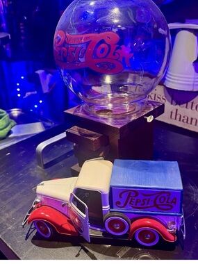 Pepsi-Cola vintage glass peanut  & vintage Delivery Truck - Red, Blue,  lot